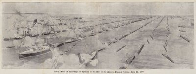 Trente miles de navires de guerre à Spithead pour le Jubilé de Diamant de la Reine, 26 juin 1897 - Henry Charles Seppings Wright